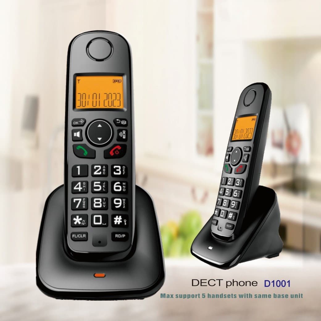 Téléphone DECT numérique sans fil pour le bureau et la maison