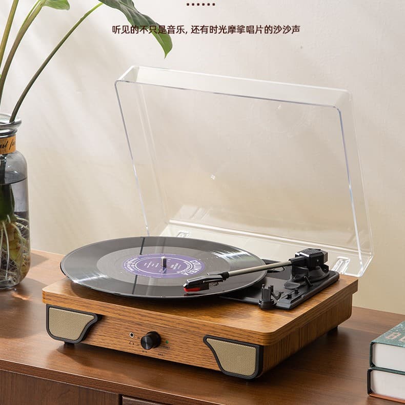 Enceinte Bluetooth portable avec platine vinyle Enceinte Bluetooth
