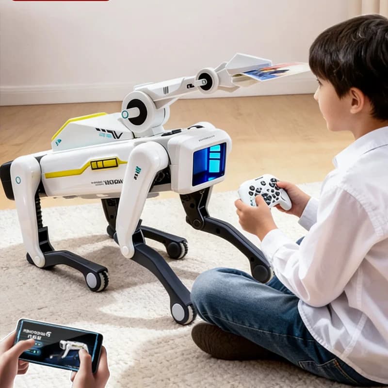 Chien robot RC intelligent doté d'IA, application de dialogue vocal, télécommande, programmation, machine chantante et dansante, jouet pour enfants